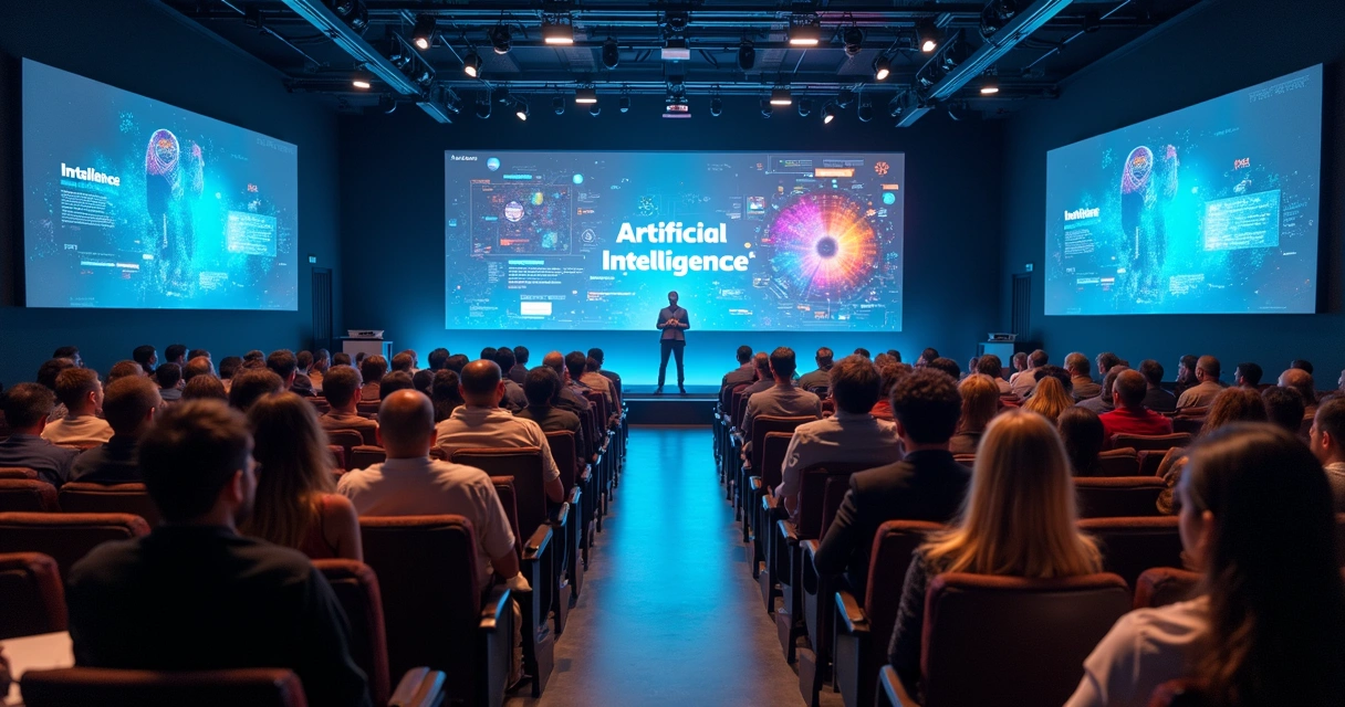 AI conference audience